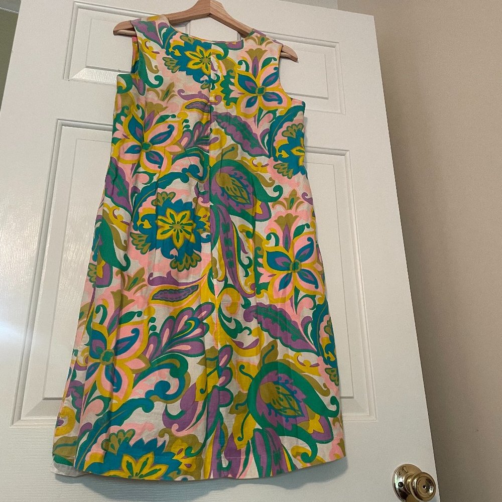 Legit vintage!! Sears Sleeveless Dress, Zip-Front Sz M